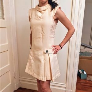 Jill Stuart cream colored dress.